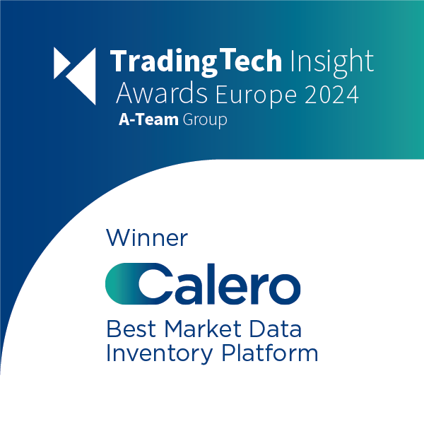 Calero Named Best Market Data Inventory Platform