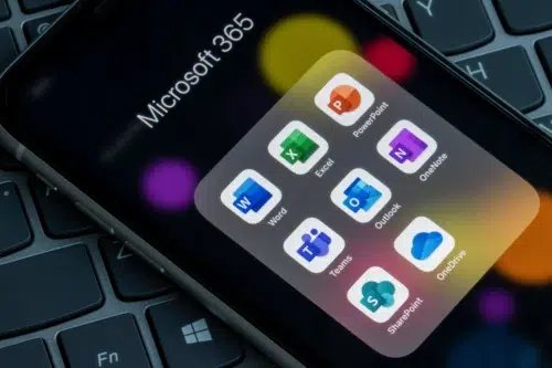 Microsoft 365 on mobile phone