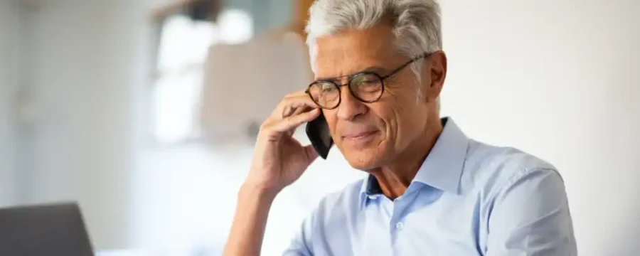 Guy talking on the phone