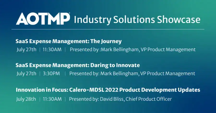 Calero Sponsors 2022 AOTMP Industry Solutions Showcase
