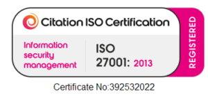 ISO 27001 2013 white badge