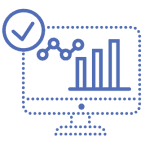 market data on a computer screen icon
