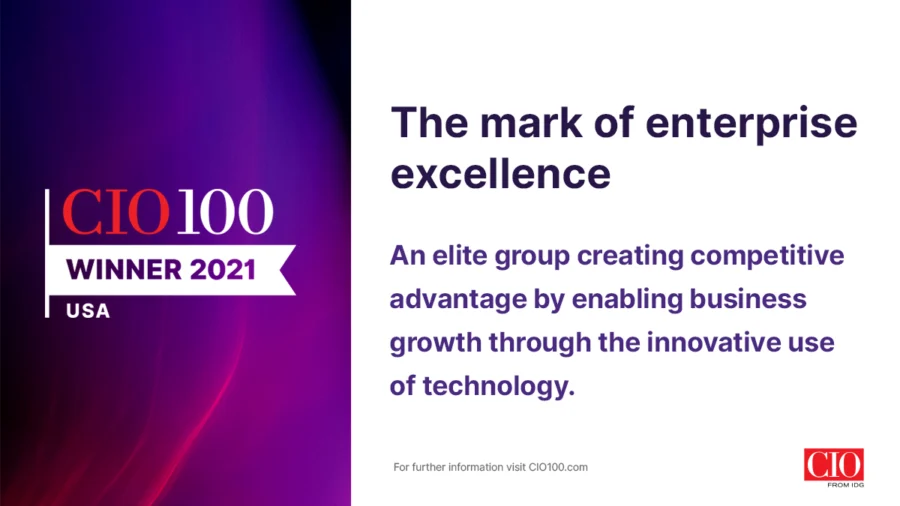 Calero - 2021 CIO 100 Award Winner for Smart Automation