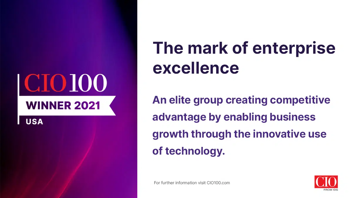 Calero - 2021 CIO 100 Award Winner for Smart Automation
